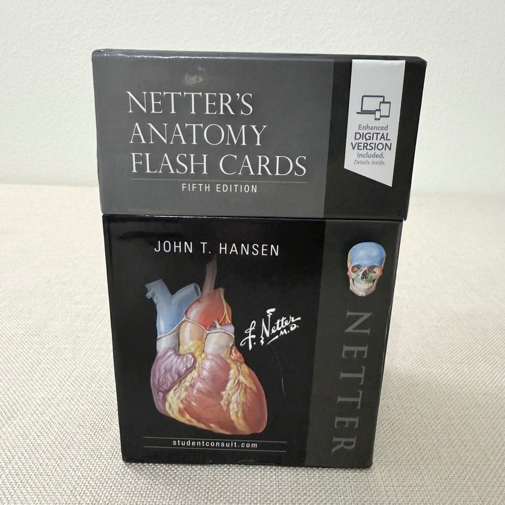Netter's Anatomy Flash Cards 5th Edition John T Hansen Medical Study Guide
